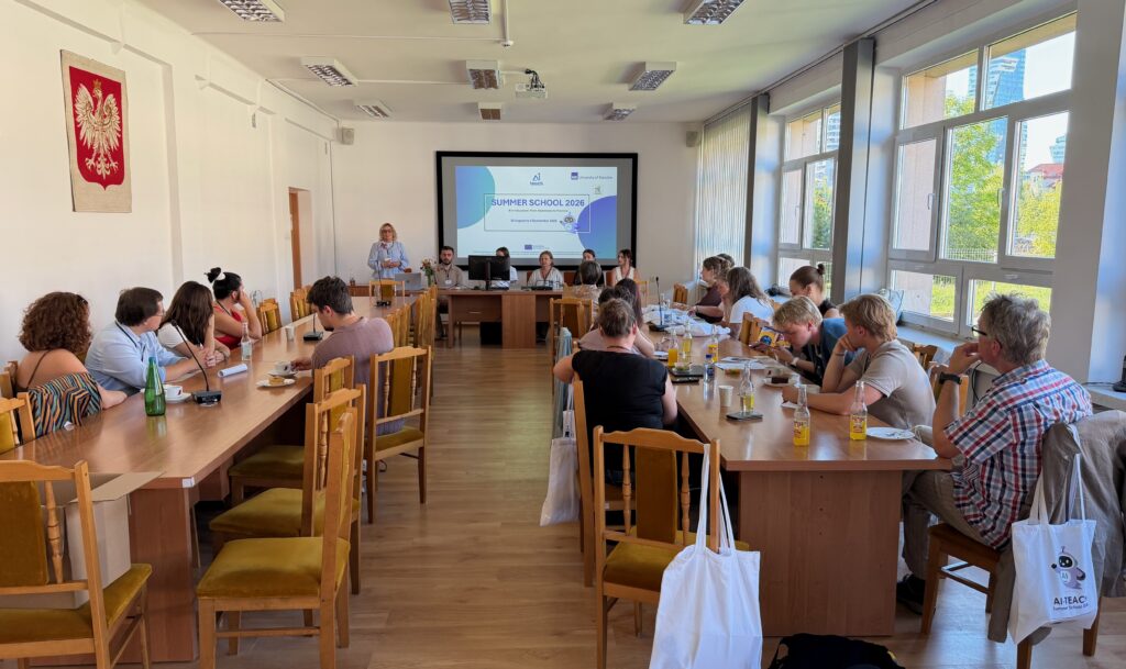 AI-TEACH Summer School participants during a session at the University of Rzeszów